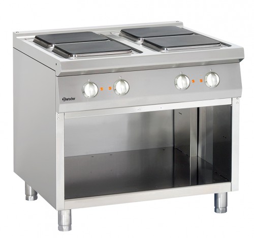 Electric cooker 900, W900, 4 Plates open base unit
