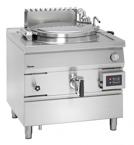 Gas boiling kettle, indirect heating, 100 litres with automatic water level control