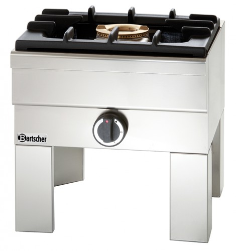 Gas stock-pot stove, 7 Kw, Stainless steel, base