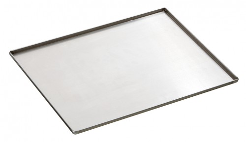 Baking tray with 4 side rim, 1,5 mm thick