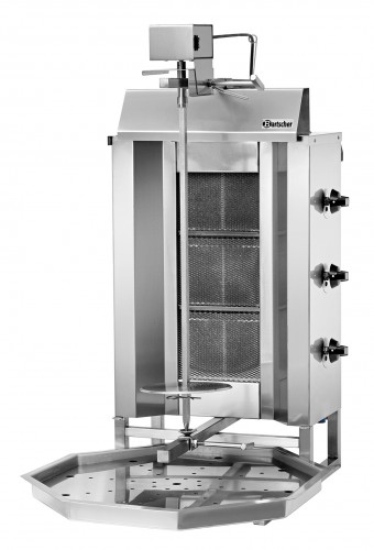 Doner grill 40kg, gas