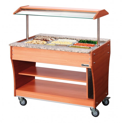 Buffet trolley, hot, 3x 1/1GN, D150