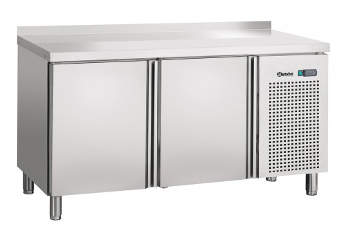 Refrigerated counter ventilated, 2 doors, splashback