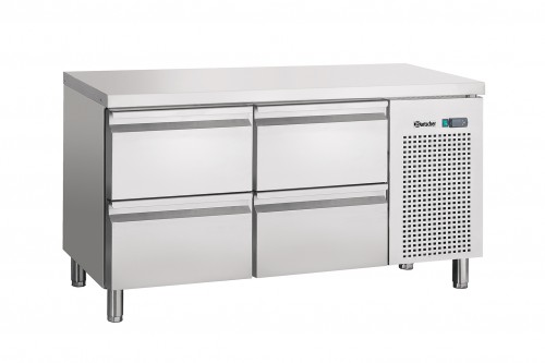 Refrigerated counter ventilated, 4 drawers