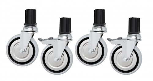 1 set swivel castors for Stainless steel furniture