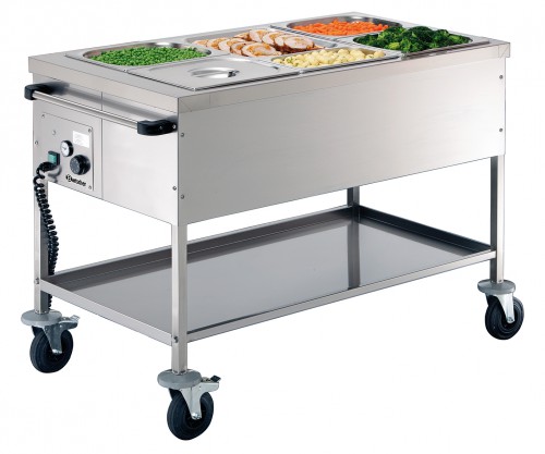 Food service cart 3 x 1/1 GN, depth: 200 mm Movable, dry-heated