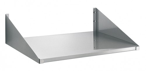 Wall-mounting shelf 520x400mm, Stainless steel