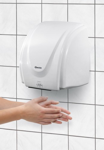 Hand dryer, 2,1kW, plastic