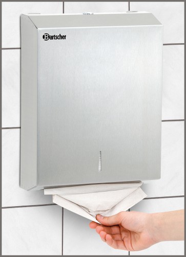 Paper towel dispenser, Stainless steel brushed