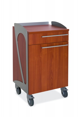 Cherry coloured cabinet - cm 60 - 1 door - 1 drawer