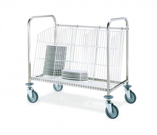 Plate trolleys - Plate capacity 150 - Single (3 columns - 1 side)