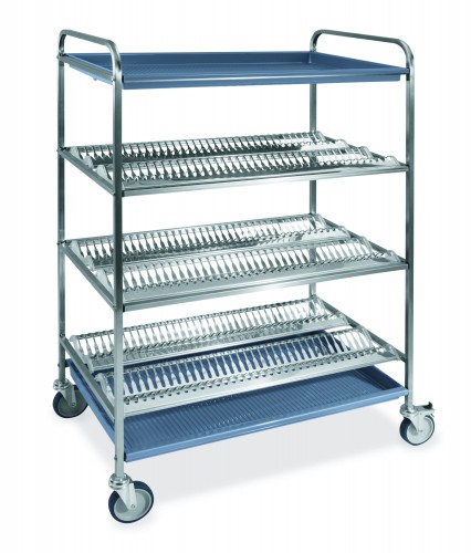 Crockery and glassware draining trolleys - 3 Crockery racks - 1 Glass racks