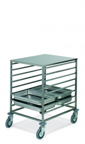 GN Container trolleys with C-shaped runners - Loading capacity  8 2/1GN