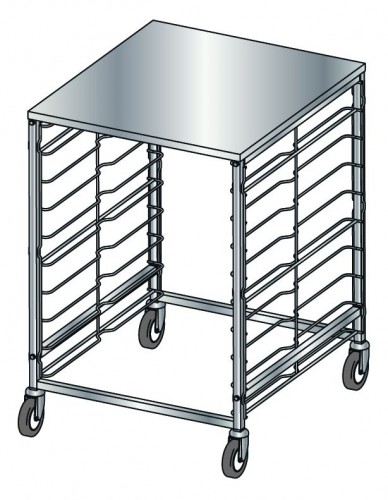 GN Container trolleys with wire supports - Loading capacity  9 2/1GN