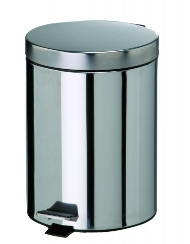 Stainless steel waste bin - 5 L - Pedal operated opening