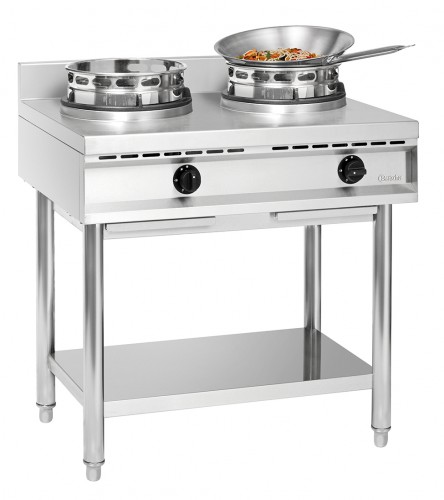 Wok cooker, 2 burners