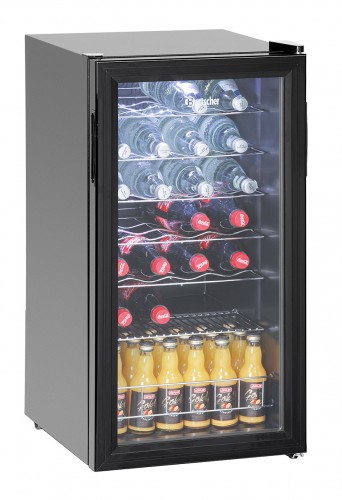 Wine fridge88L,28bottles,glass door