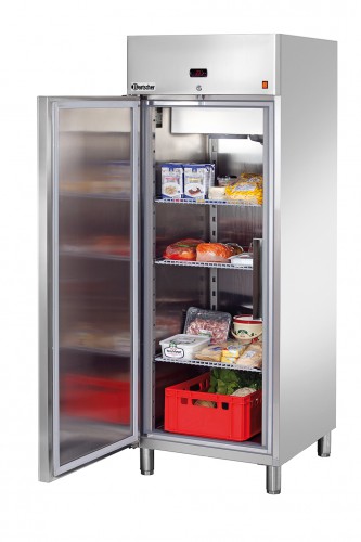 Refrigerator 2/1GN, 700L, Stainless steel