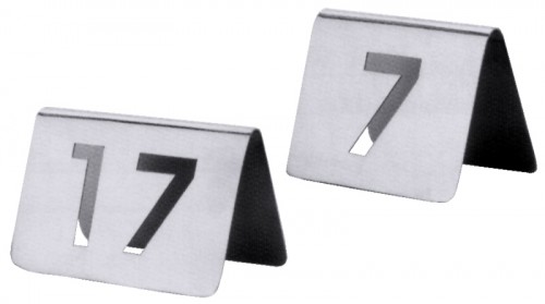 Table Numbers, Set of Numbers 1 to 12