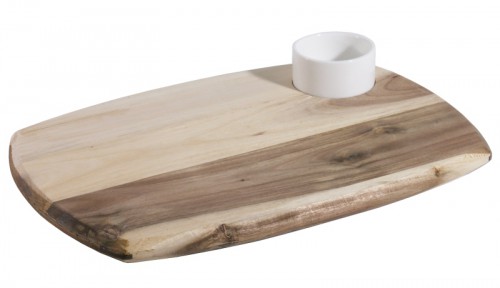 Acacia Board Dip Set (Width:  25 cm)