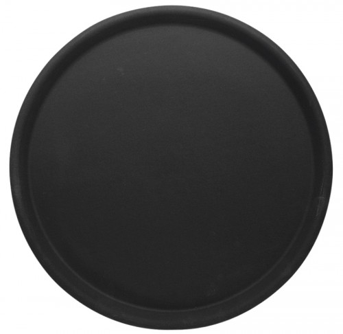 Non Slip Round Tray brown