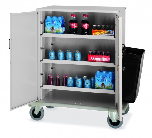 Mini bar restocking trolleys