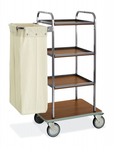 Housekeeping trolleys - 72cm base + 1 canvas bag