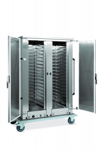 Tray/pan mobile cupboards - Loading capacity: 8x2 EN Trays - Heated version