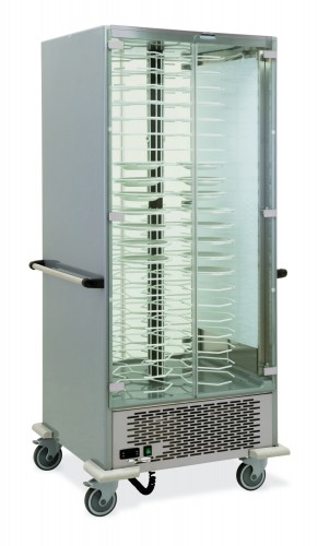 Heated display cases - plate capacity n. 64 Ø; 18-24