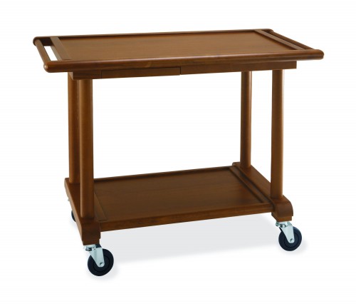 Wood trolleys - wengé finish - 2 shelves