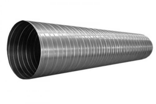 Folded spiral seam pipe, 3 m piece, 315x315x3000 mm