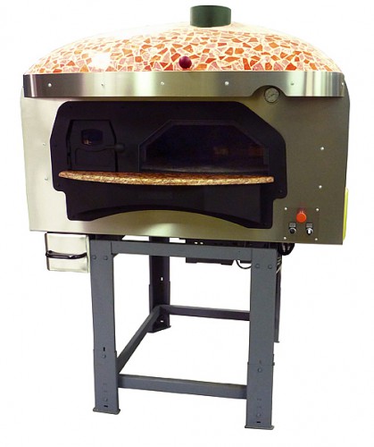 Rotating wood-burning pizza oven DR85K Brown