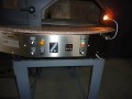 Mixed rotating gas-wood-burning pizza oven Black Mosaic