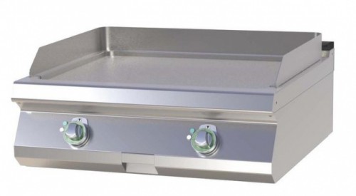 Fry top electric with 1/2 smooth and 1/2 grooved surface