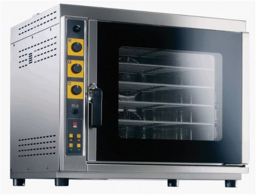 Convection oven with direct air humidifier