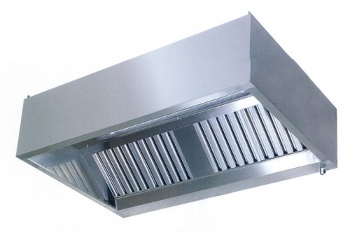 Wall mounted hood (box-form) 2800x900x450 mm