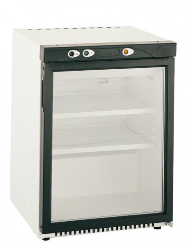 Mini-can cooler with glass door, 595x664x810mm, 145 litres