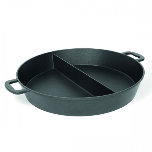 Large capacity pan with two segments, ⌀ 650 mm, h: 80 mm