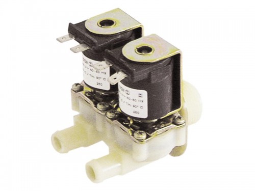 Solenoid valve double straight 230 V