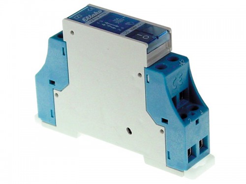 DIN installation relay 2 poles 230V 12A