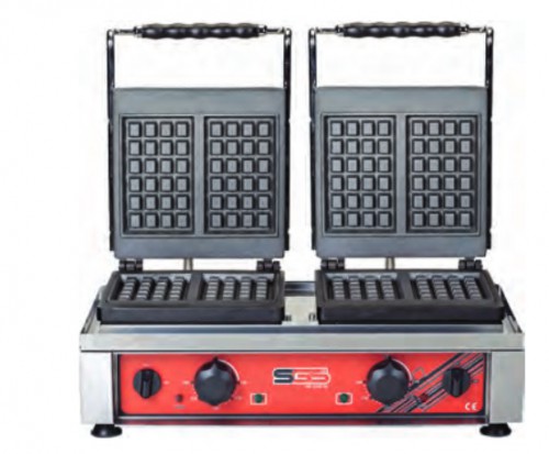 Waffle machine, for 4 waffles