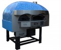 Mosaic wood burning rotating pizza oven