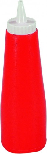 Red Ketchup and mustard bottle