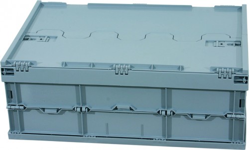 PP - stack folding box, complete, with lid