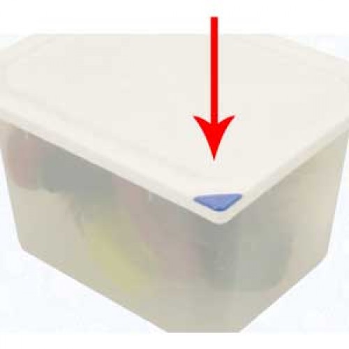 Color Clips for Containers and Covers - Red